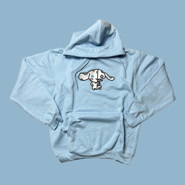 Half Skeleton Cinnamon Roll Hoodie