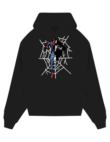 Custom Half Spiderman Half Symbiote Suit Hoodie