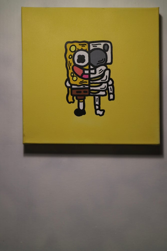 "Skeleton spongebob” 2020 Original Artwork