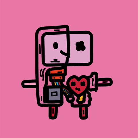 Broken Bmo Pink Print