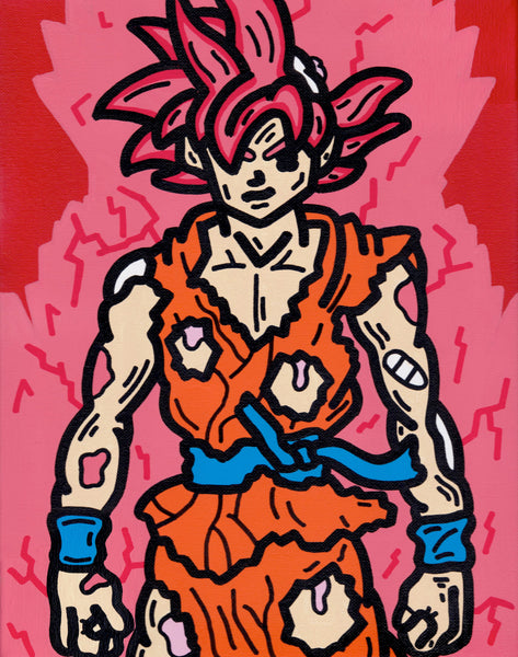 "Defeated Goku" 2021 Original Artwork