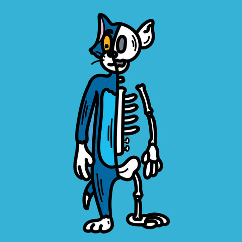 Half Skeleton Tom Print