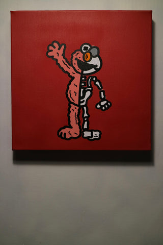 "Half Skeleton Elmo" Original Artwork