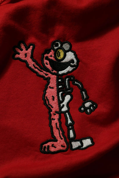 (Pre Order) Red Half Skeleton Monster Hoodie