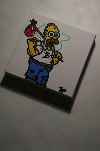 "Hobo Homer" 2020 Original Artwork