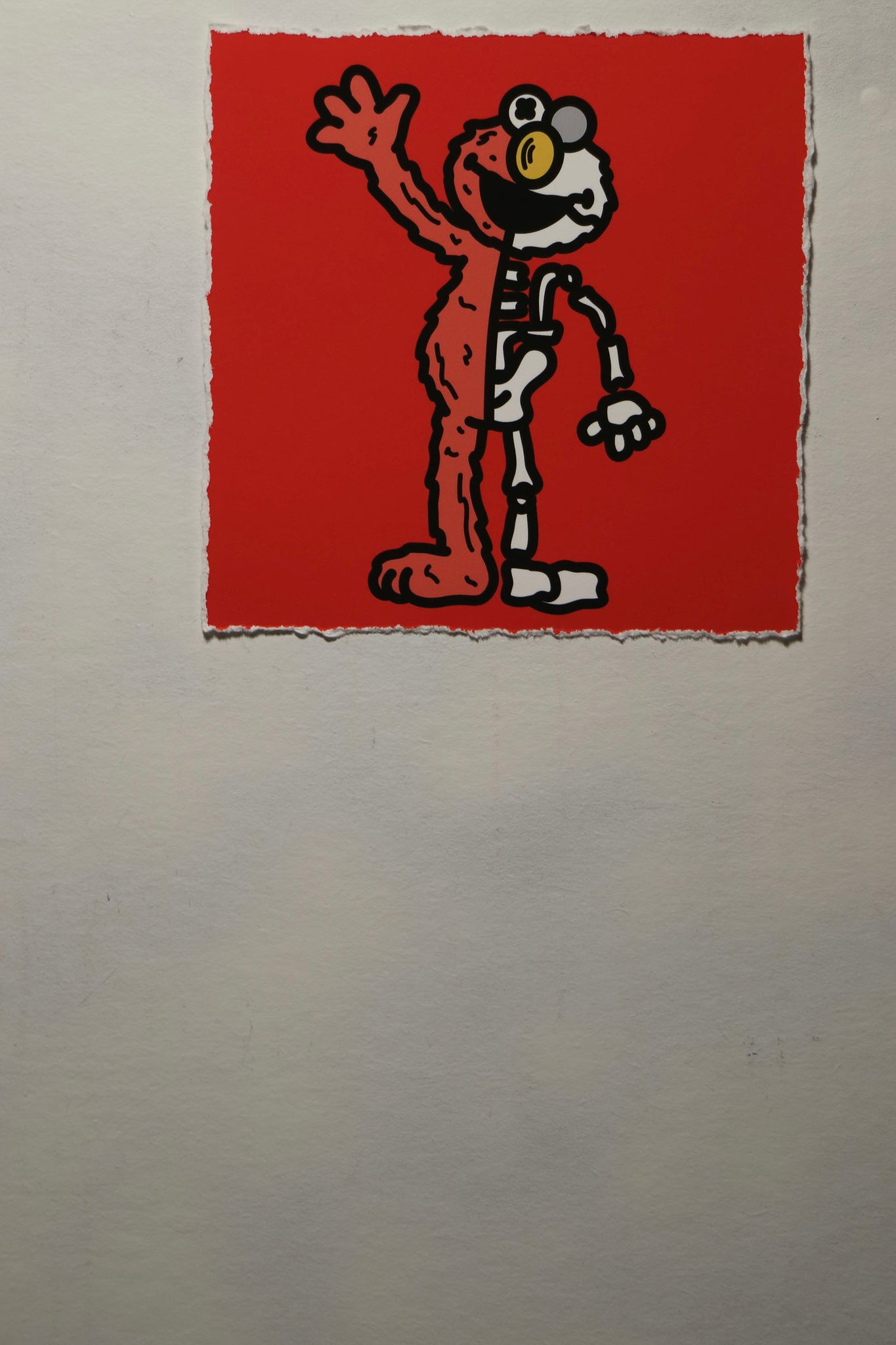 Half Skeleton Elmo (6x6) Giclee Art Print