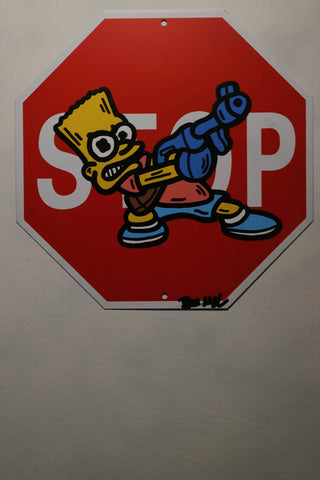 "Stop Shooting" 2020 Stop Sign