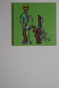 "Half Skeleton Shaggy & Scooby" 2021 Original Artwork