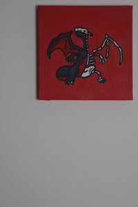 "Half Skeleton Charizard" Red Edition 2021 Original Artwork