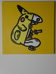 "Half Skeleton Gigantamax Pikachu" 2021 Original Artwork