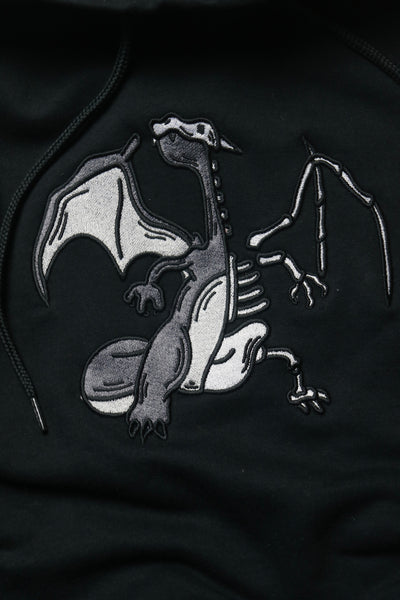 Half Skeleton Dragon ThrowBack Edition Hoodie