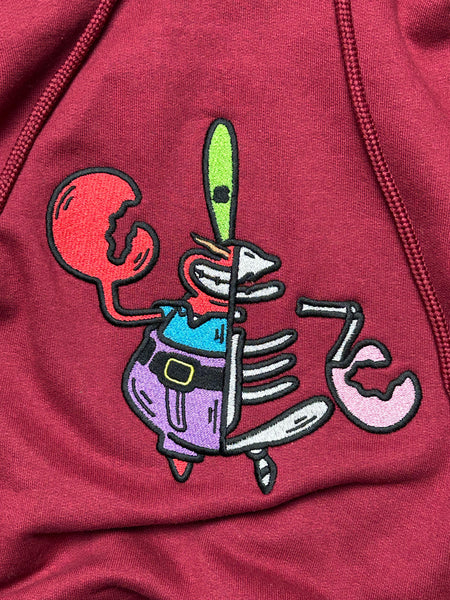 Half Skeleton Krabs Hoodie