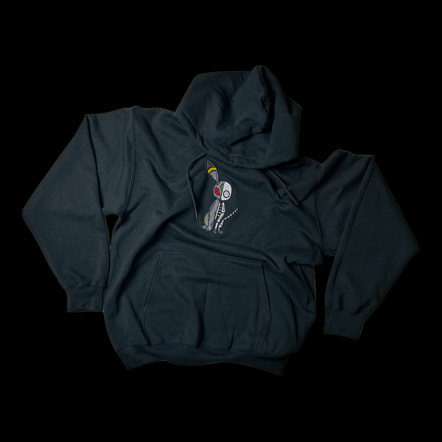 Half Skeleton Umbreon Hoodie